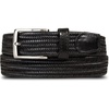 Stretch Braided Leather - Black