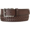 image:imageNautica Mens Dress Leather Belt for Suits and Pants  Classic  Business  Fashion  Adjustable  Metal BuckleCenter Woven  Brown