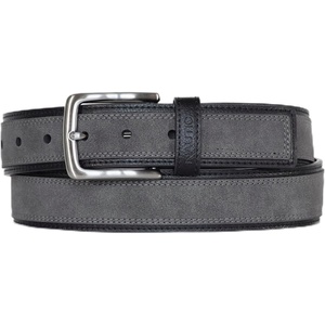 image:imageNautica Mens Casual Leather Belt  Everyday  Classic  Pants  Jeans  Khakis  Chinos  Metal BuckleCasual Overlay  Grey