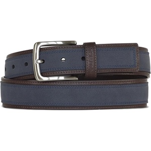 image:imageNautica Mens Casual Leather Belt  Everyday  Classic  Pants  Jeans  Khakis  Chinos  Metal BuckleCasual Overlay  Navy