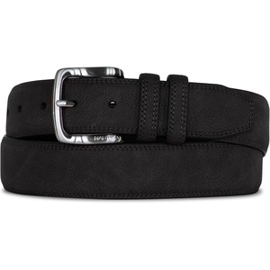 image:imageNautica Mens Casual Leather Belt  Everyday  Classic  Pants  Jeans  Khakis  Chinos  Metal BuckleCasual Padded  Black