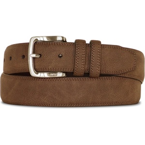 image:imageNautica Mens Casual Leather Belt  Everyday  Classic  Pants  Jeans  Khakis  Chinos  Metal BuckleCasual Padded  Tan