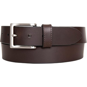 image:imageNautica Mens Casual Leather Belt  Everyday  Classic  Pants  Jeans  Khakis  Chinos  Metal BuckleDebossed Logo  Brown