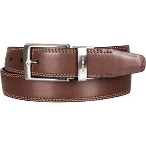 image:imageNautica Mens Reversible Leather Belt  2in1  Classic  Everyday  Business  Work  Dress  Casual  Metal BuckleDouble Stitch  BlackBrown