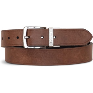 image:imageNautica Mens Reversible Leather Belt  2in1  Classic  Everyday  Business  Work  Dress  Casual  Metal BuckleEngraved Keeper  BlackBrown