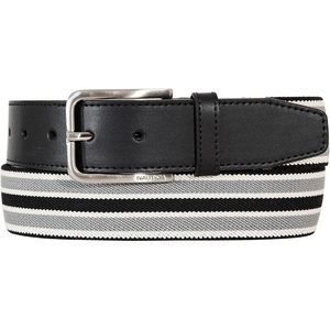 image:imageNautica Mens Stretch Belt  Elastic  Adjustable  Classic  Everyday  Business  Work  Casual  Metal BuckleStretch Webbing  BlackGrey