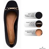 image:imageNautica Woman Flat Loafers Luxury Designer Penny Shoes Slip On Ballet Comfortable Everyday Moccasins for Work Office OutdoorBlack Montoya