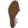 image:imageNautica Womens Espadrille Wedge Sandals  Platform Heel Summer Dress Shoes with Ankle Strap and Bow  Comfortable Open Toe Beach and Casual FootwearBurgundybuckle
