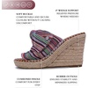 image:imageNautica Womens Espadrille Wedges for Women Platform Sandals  SlipOn Knot Bow Summer Shoes with Woven Rope HeelBeach Multi