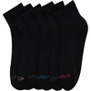 image:imageNautica Womens High Quarter Socks Moisture Wicking Cushioned Socks 6 PackBlack