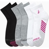 image:imageNautica Womens High Quarter Socks Moisture Wicking Cushioned Socks 6 PackBlackWhiteGrey