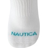 image:imageNautica Womens High Quarter Socks Moisture Wicking Cushioned Socks 6 PackWhite