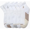 image:imageNautica Womens High Quarter Socks Moisture Wicking Cushioned Socks 6 PackWhiteOatmeal
