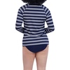 image:imageNautica Womens Long Sleeve Rashguard  QuickDry UPF Protection Swim Shirt Pool Beach Hiking Yoga VolleyballBlue White