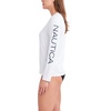 image:imageNautica Womens Long Sleeve Rashguard  QuickDry UPF Protection Swim Shirt Pool Beach Hiking Yoga VolleyballCloudy