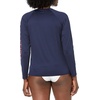 image:imageNautica Womens Long Sleeve Rashguard  QuickDry UPF Protection Swim Shirt Pool Beach Hiking Yoga VolleyballDeep Sea