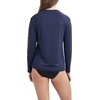 image:imageNautica Womens Long Sleeve Rashguard  QuickDry UPF Protection Swim Shirt Pool Beach Hiking Yoga VolleyballDeep Sea