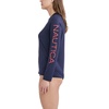 image:imageNautica Womens Long Sleeve Rashguard  QuickDry UPF Protection Swim Shirt Pool Beach Hiking Yoga VolleyballDeep Sea