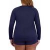 image:imageNautica Womens Long Sleeve Rashguard  QuickDry UPF Protection Swim Shirt Pool Beach Hiking Yoga VolleyballDeepsea