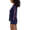image:imageNautica Womens Long Sleeve Rashguard  QuickDry UPF Protection Swim Shirt Pool Beach Hiking Yoga VolleyballDeepsea
