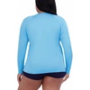image:imageNautica Womens Long Sleeve Rashguard  QuickDry UPF Protection Swim Shirt Pool Beach Hiking Yoga VolleyballLight Blue
