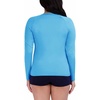 image:imageNautica Womens Long Sleeve Rashguard  QuickDry UPF Protection Swim Shirt Pool Beach Hiking Yoga VolleyballLight Blue