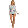 image:imageNautica Womens Long Sleeve Rashguard  QuickDry UPF Protection Swim Shirt Pool Beach Hiking Yoga VolleyballMulti Colors