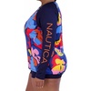 image:imageNautica Womens Long Sleeve Rashguard  QuickDry UPF Protection Swim Shirt Pool Beach Hiking Yoga VolleyballMulticolor