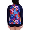 image:imageNautica Womens Long Sleeve Rashguard  QuickDry UPF Protection Swim Shirt Pool Beach Hiking Yoga VolleyballMulticolor
