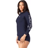 image:imageNautica Womens Long Sleeve Rashguard  QuickDry UPF Protection Swim Shirt Pool Beach Hiking Yoga VolleyballNavy Sea