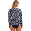 image:imageNautica Womens Long Sleeve Rashguard  QuickDry UPF Protection Swim Shirt Pool Beach Hiking Yoga VolleyballNavy White