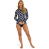 image:imageNautica Womens Long Sleeve Rashguard  QuickDry UPF Protection Swim Shirt Pool Beach Hiking Yoga VolleyballNavy White