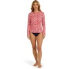 image:imageNautica Womens Long Sleeve Rashguard  QuickDry UPF Protection Swim Shirt Pool Beach Hiking Yoga VolleyballNew Red
