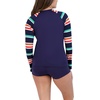 image:imageNautica Womens Long Sleeve Rashguard  QuickDry UPF Protection Swim Shirt Pool Beach Hiking Yoga VolleyballPrep Stripe