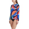 image:imageNautica Womens Long Sleeve Rashguard  QuickDry UPF Protection Swim Shirt Pool Beach Hiking Yoga VolleyballPrint