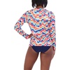 image:imageNautica Womens Long Sleeve Rashguard  QuickDry UPF Protection Swim Shirt Pool Beach Hiking Yoga VolleyballRainbow