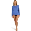 image:imageNautica Womens Long Sleeve Rashguard  QuickDry UPF Protection Swim Shirt Pool Beach Hiking Yoga VolleyballSea Blue