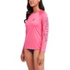 image:imageNautica Womens Long Sleeve Rashguard  QuickDry UPF Protection Swim Shirt Pool Beach Hiking Yoga VolleyballSolid Pink