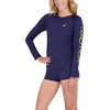 image:imageNautica Womens Long Sleeve Rashguard  QuickDry UPF Protection Swim Shirt Pool Beach Hiking Yoga VolleyballSolid Sea