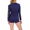 image:imageNautica Womens Long Sleeve Rashguard  QuickDry UPF Protection Swim Shirt Pool Beach Hiking Yoga VolleyballSolid Sea