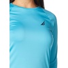 image:imageNautica Womens Long Sleeve Rashguard  QuickDry UPF Protection Swim Shirt Pool Beach Hiking Yoga VolleyballTeal