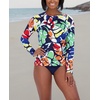 image:imageNautica Womens Long Sleeve Rashguard  QuickDry UPF Protection Swim Shirt Pool Beach Hiking Yoga VolleyballTrade Wind