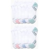 image:imageNautica Womens Low Cut Socks with Tab Mesh Cushioned Ankle Socks 12 PackWhite Pink