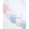 image:imageNautica Womens Low Cut Socks with Tab Mesh Cushioned Ankle Socks 12 PackWhite Pink