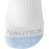 image:imageNautica Womens No Show Socks Moisture Wicking Low Cut Athletic Socks 6 PackWhite Pink Tab