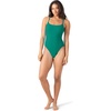 image:imageNautica Womens OnePiece Swimsuit  Slimming Tummy Control Bathing Suit QuickDry Fabric Bikini SwimsuitGreen