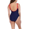 image:imageNautica Womens OnePiece Swimsuit  Slimming Tummy Control Bathing Suit QuickDry Fabric Bikini SwimsuitNavy Red