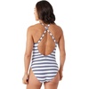 image:imageNautica Womens OnePiece Swimsuit  Slimming Tummy Control Bathing Suit QuickDry Fabric Bikini SwimsuitOcean Stripe