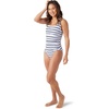 image:imageNautica Womens OnePiece Swimsuit  Slimming Tummy Control Bathing Suit QuickDry Fabric Bikini SwimsuitOcean Stripe