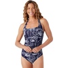 image:imageNautica Womens OnePiece Swimsuit  Slimming Tummy Control Bathing Suit QuickDry Fabric Bikini SwimsuitWave
